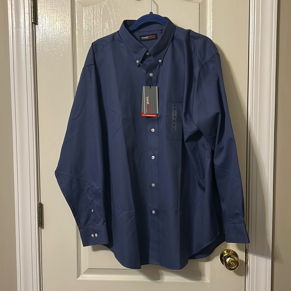 Blue men’s XL dress shirt